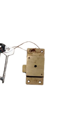 Brass Drawer and Cupboard Lock 50 MM 4 Lever